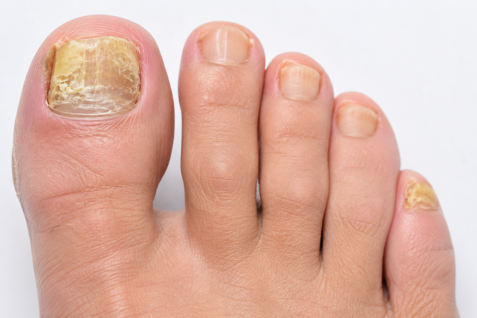 Toenail fungus condition